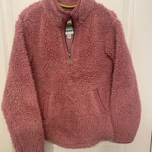 Cozy Pink Sherpa Pullover